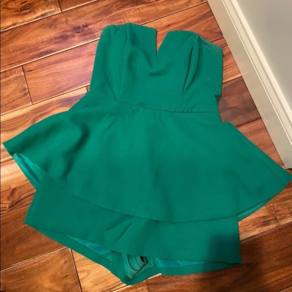Strapless romper